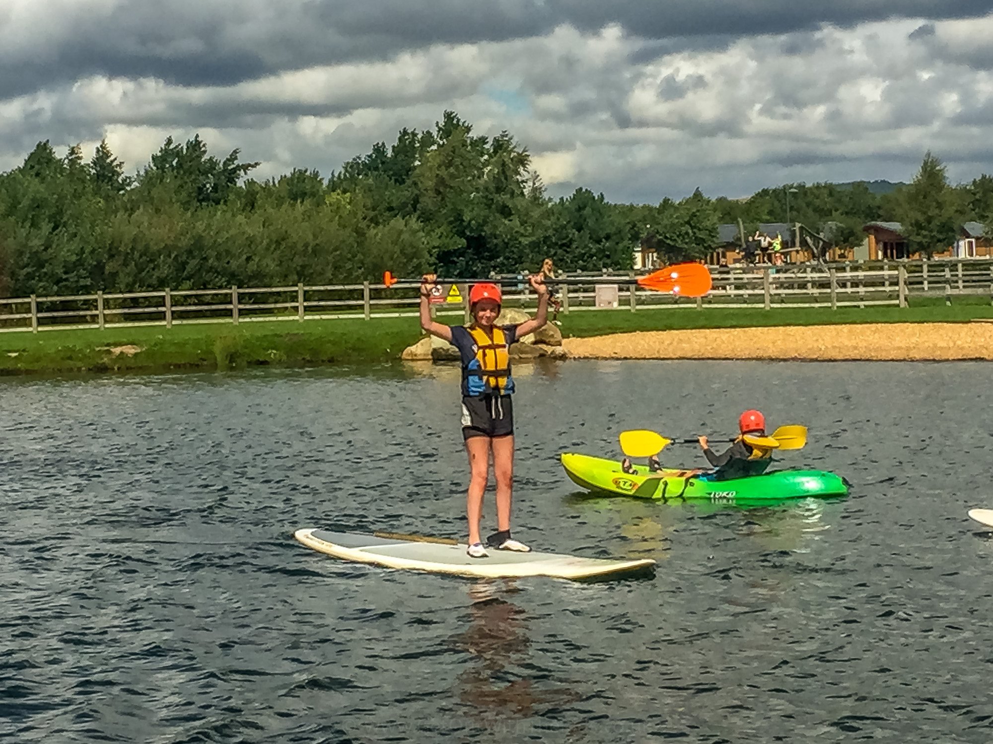 Showing confidence on the paddleboard
