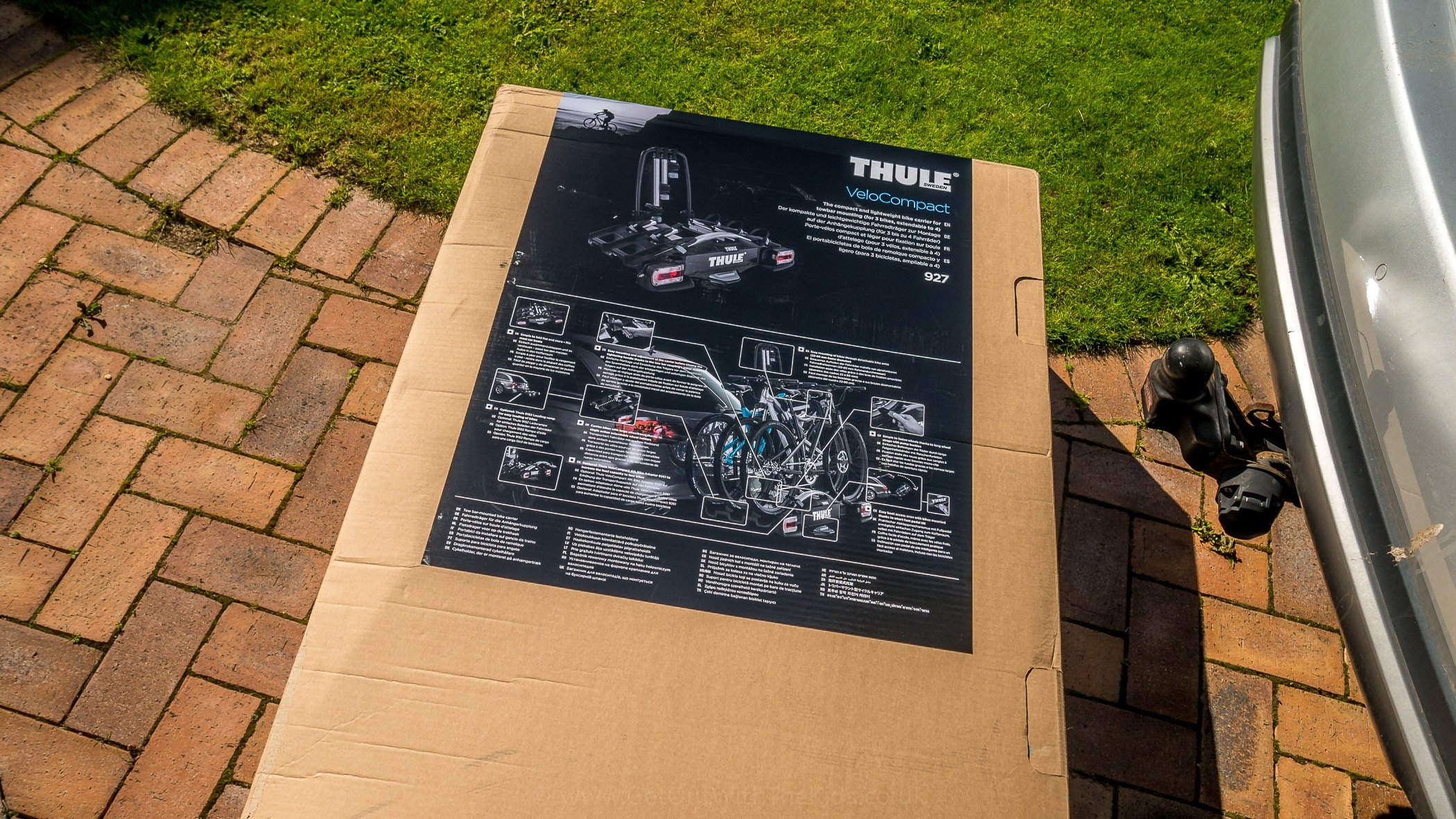 The Thule Cycle Carrier in its box