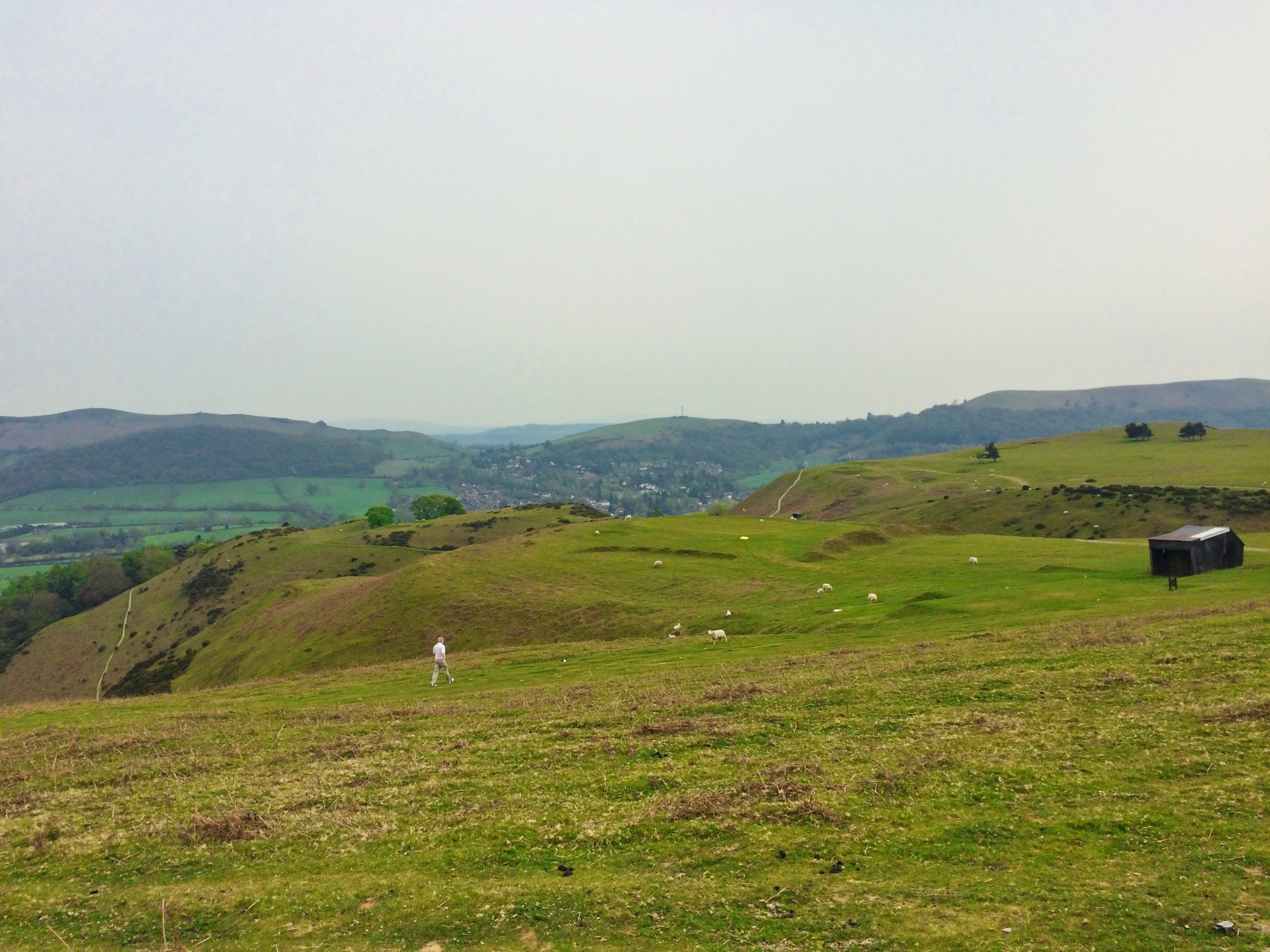 Golf course on top of the Long Mynd