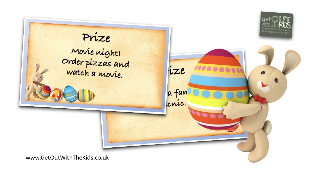 Non-chocolate prizes for the Easter Egg Hunt