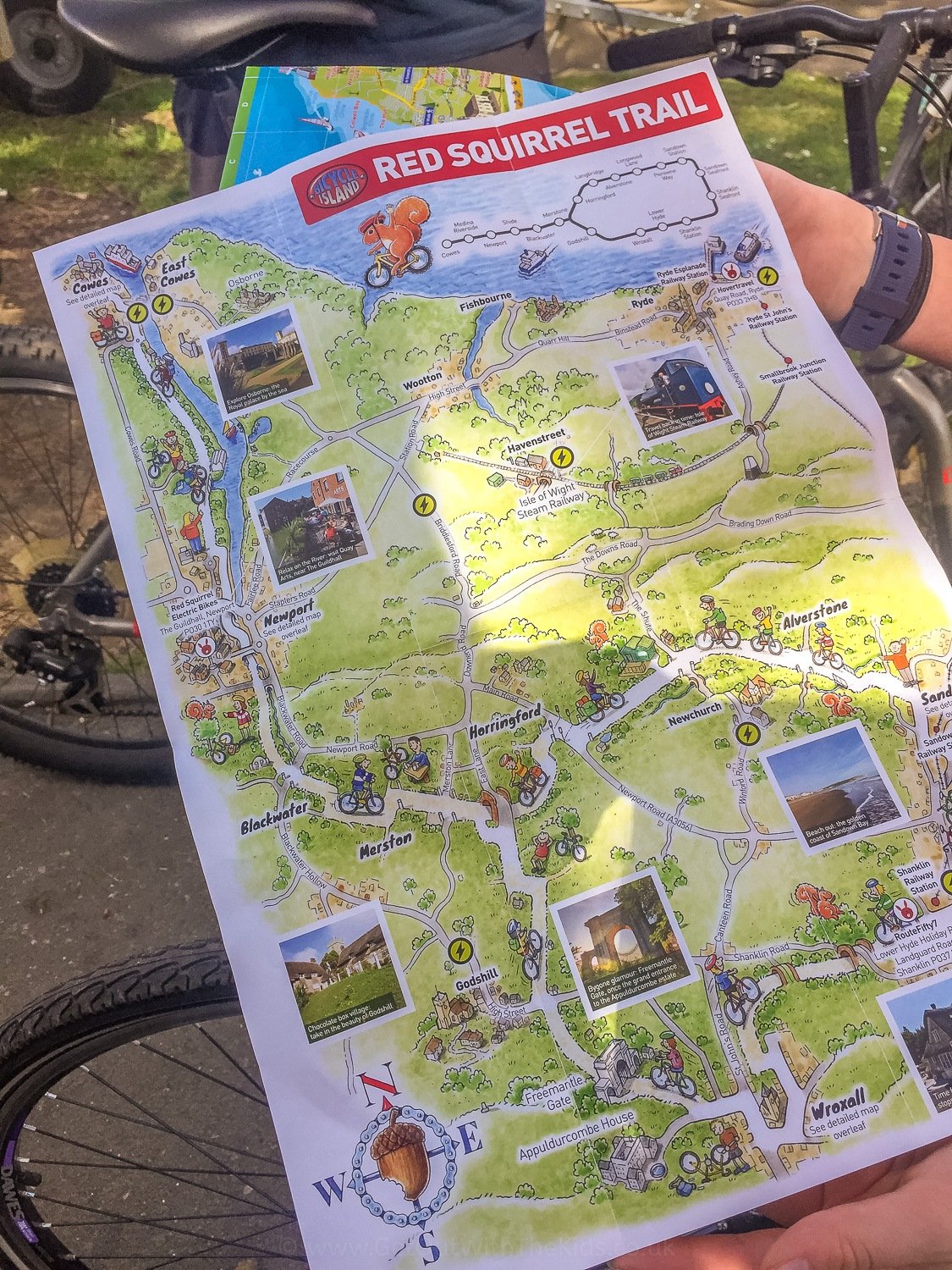 The Red Squirrel Trail map leaflet
