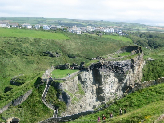 View of Tintagel Castle