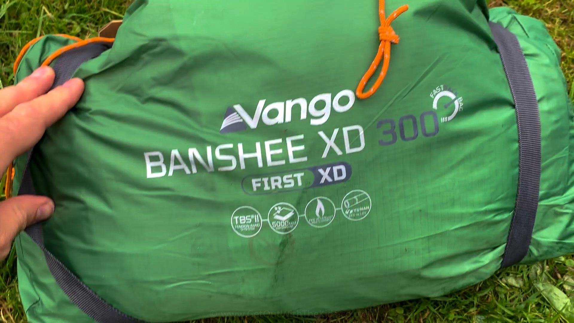Vango Banshee XD tent in its bag