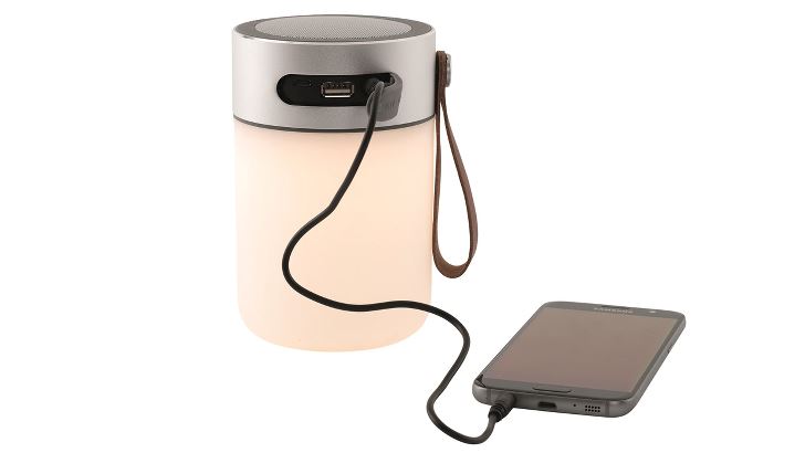 Charging Phone with Opal Lantern