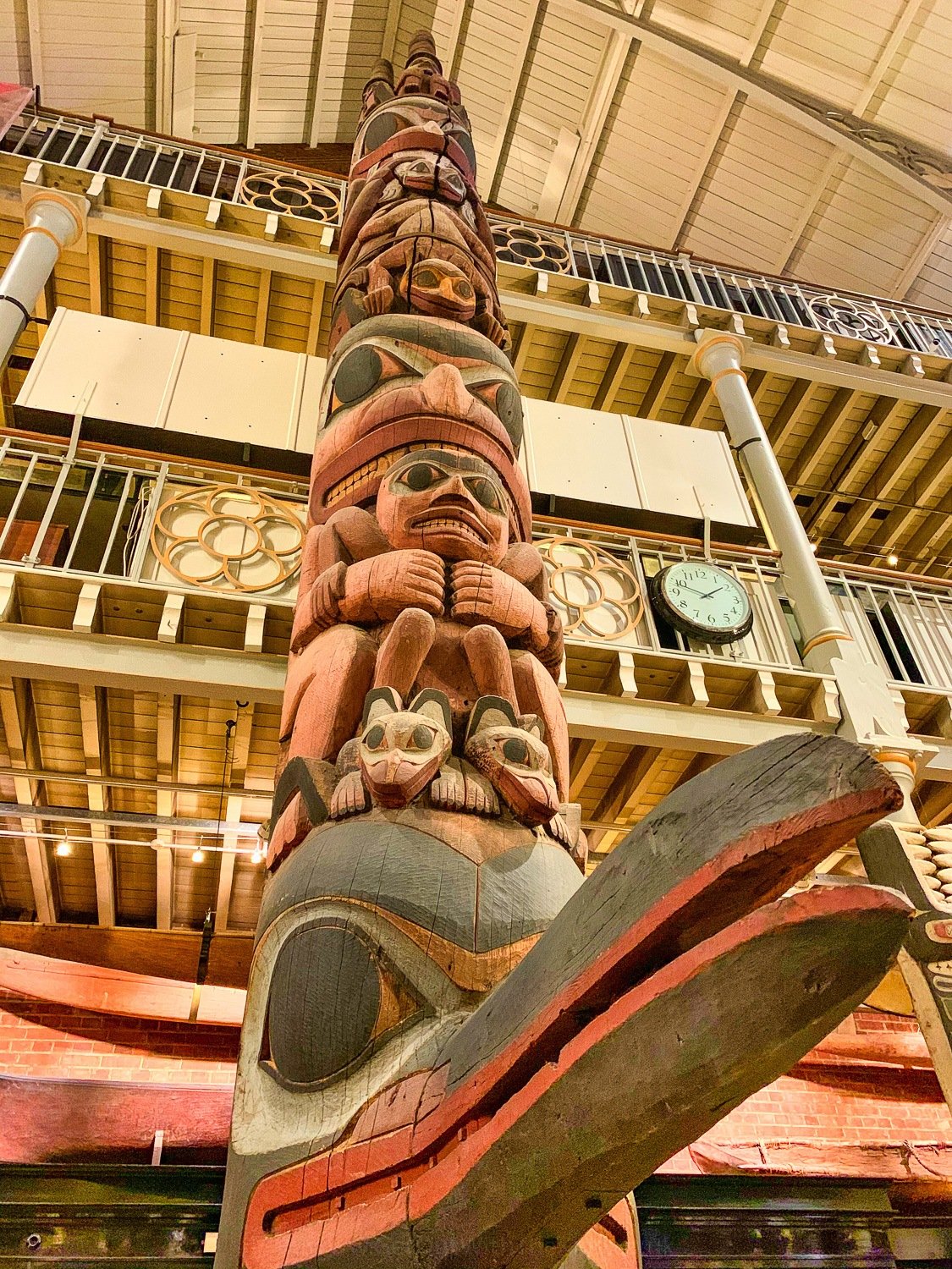 Totem Pole in the Pitt Rivers Museum