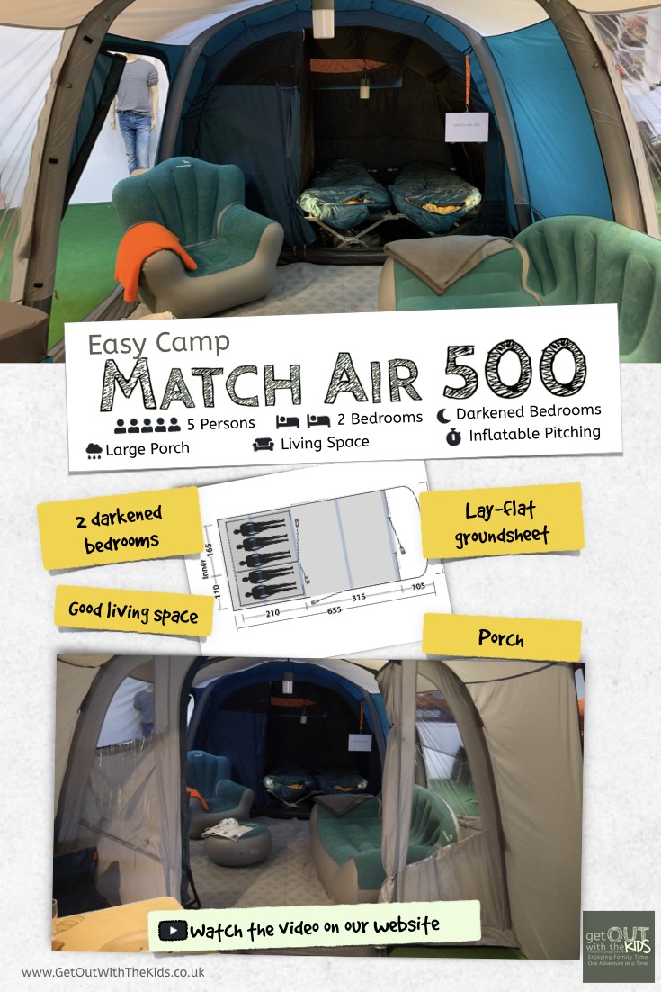 Easy Camp Match Air 500 Tent Info