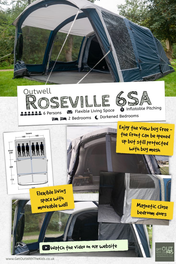 Outwell Roseville 6SA Tent Info