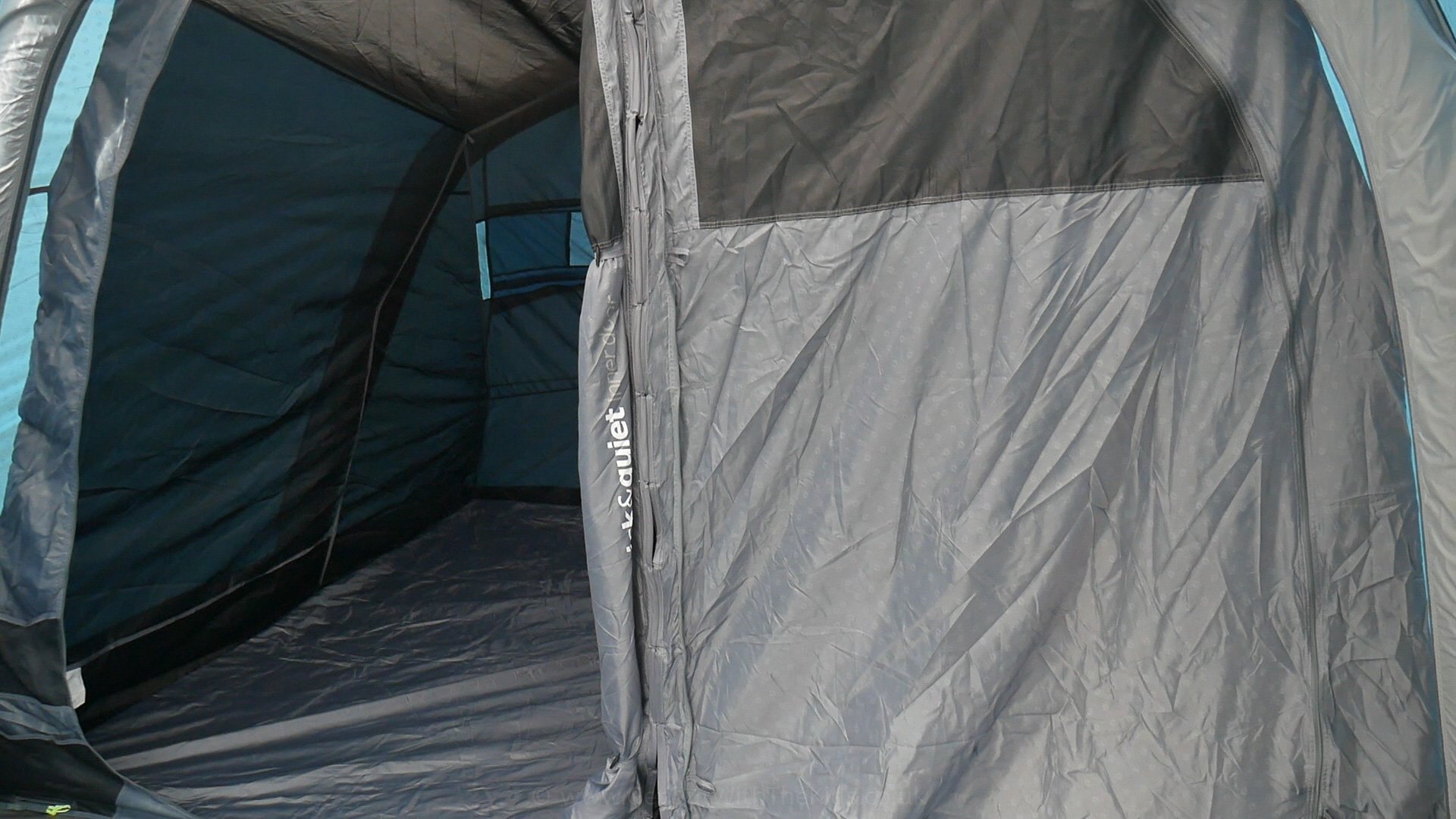 Quick and Quiet bedrooms in the Outwell 4PA tent