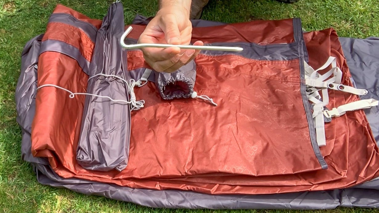 Tent Peg that comes with the tent