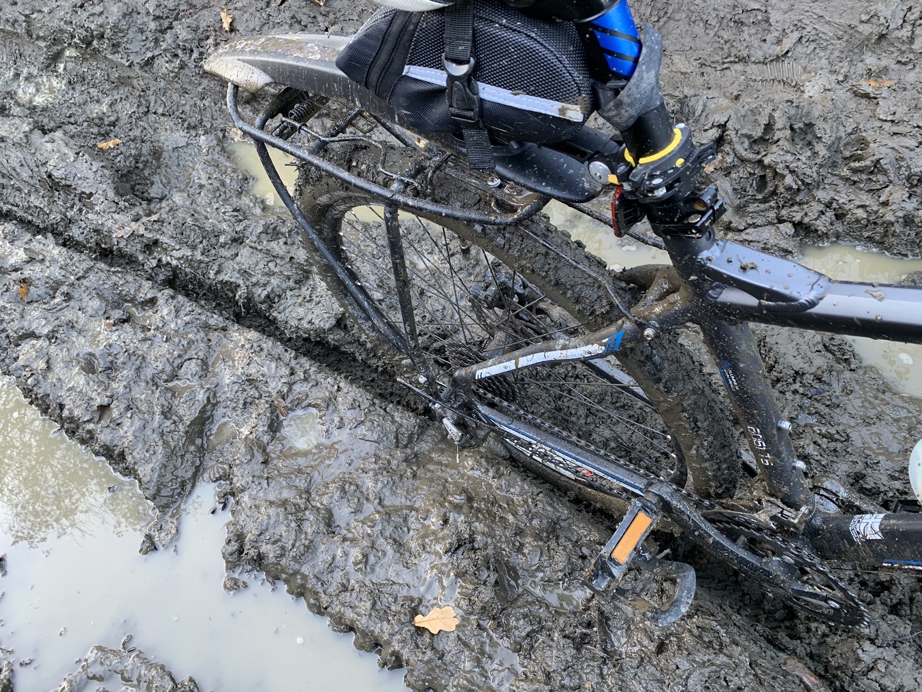 Mountain Bike stuck in the mud