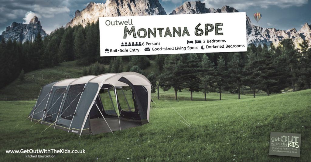 Outwell Montana 6PE Pitched Illustration