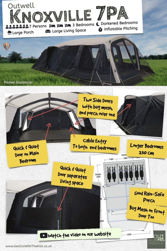 Outwell Knoxville 7PA Tent Card