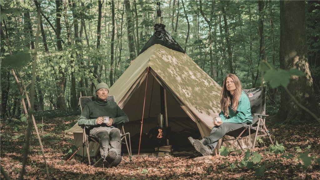 In the woods with the Robens Klondike S Tent - Photo © Robens