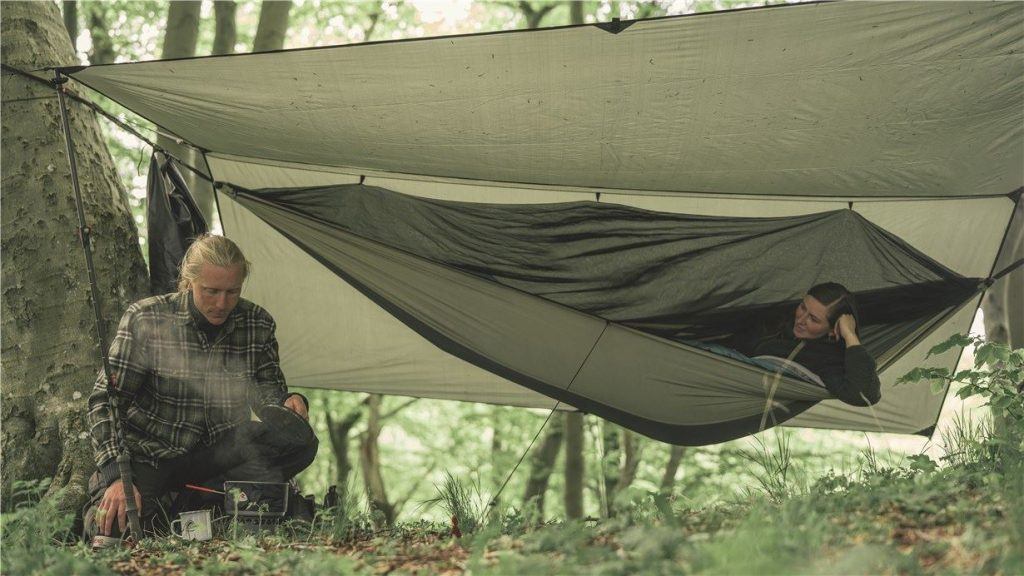 Try a different style of camping, with the Robens Trace Ultimate Hammock Set - Photo © Robens