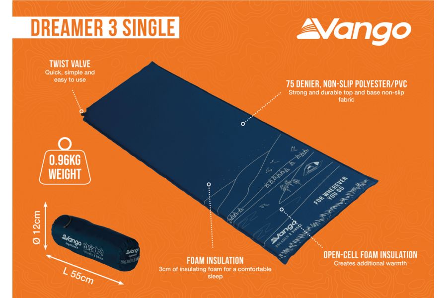 Vango Dreamer 3 Mat Info (2023)