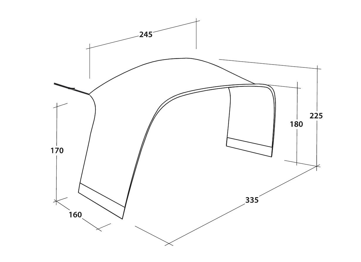 Air Shelter Tent Connector Dimensions