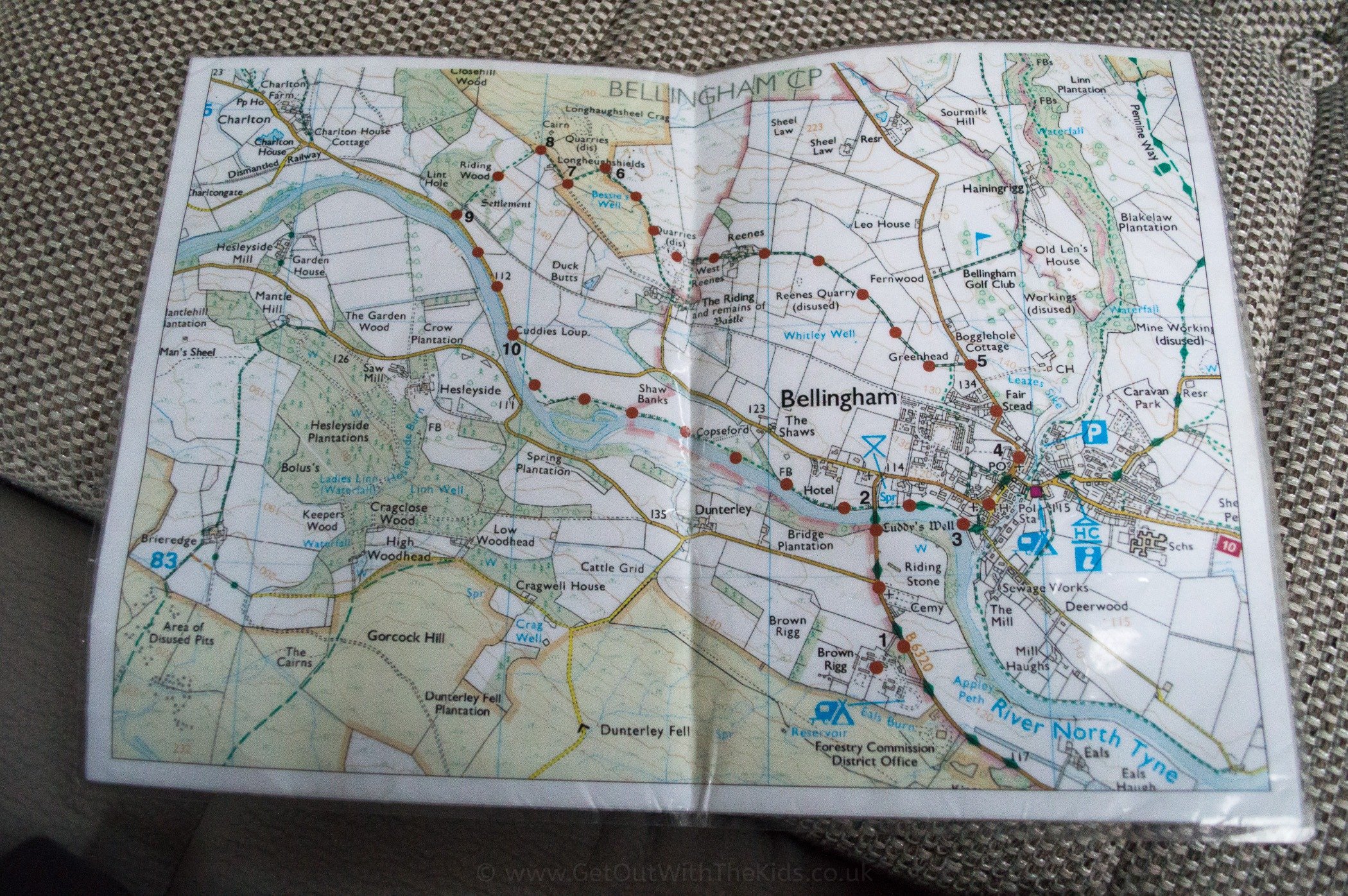 Map from Campsite